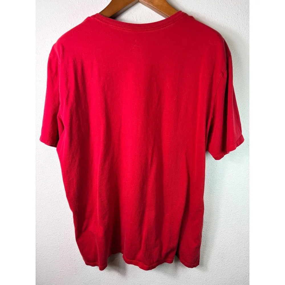 Vintage Jordan Men T-Shirt Red XXL Jumpman Air Graphic Short Sleeve 90's Casual